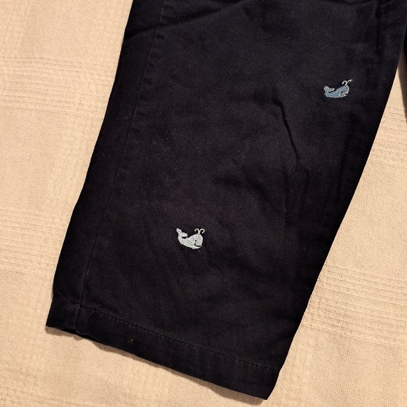 Luigi boys size 3T navy blue pants with embroidered light blue whales. EUC - Picture 5 of 5